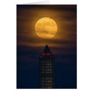 Supermoon Over Washington Monument