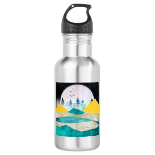 Supermoon Rising Landscape 532 Ml Water Bottle