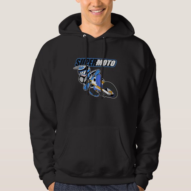 Supermoto Light Blue Hoodie (Front)