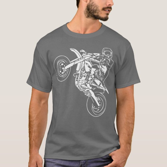 Supermoto  Motocross Etreme Enduro Motocross T-Shirt (Front)
