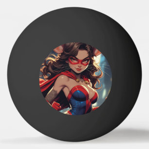 SuperMouse Woman 1-star black ping pong ball