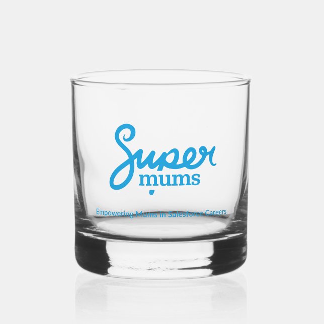 Supermums Printed Rock Glass (Front)