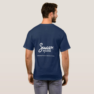 Supermums Round tshirt for Men-Blue