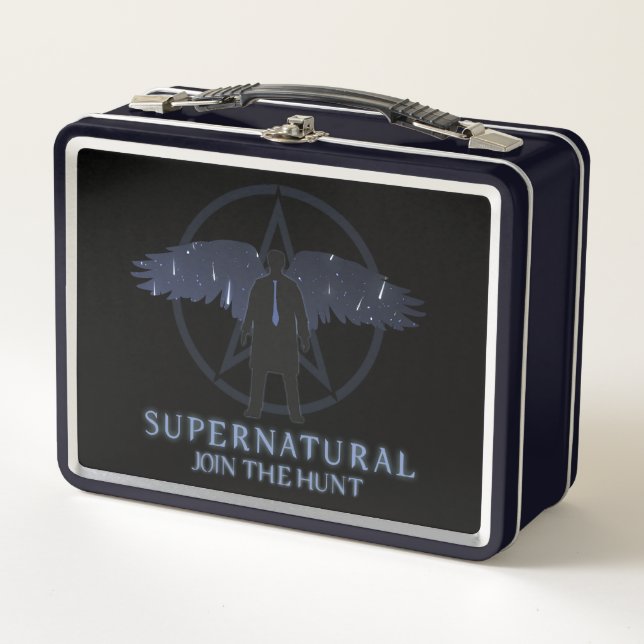 Supernatural Castiel Falling Stars Graphic Metal Lunch Box (Front)