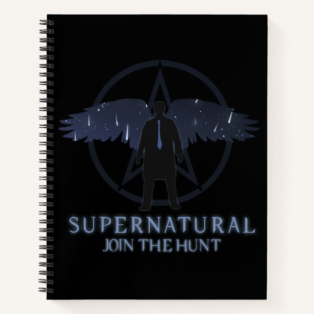 Supernatural Castiel Falling Stars Graphic Notebook (Front)