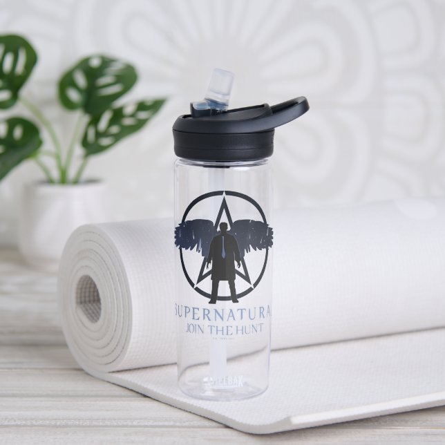 Supernatural Castiel Falling Stars Graphic Water Bottle (Yoga)