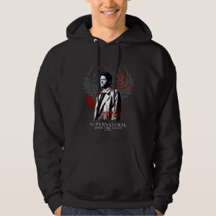 Supernatural Castiel Graffiti Graphic Hoodie