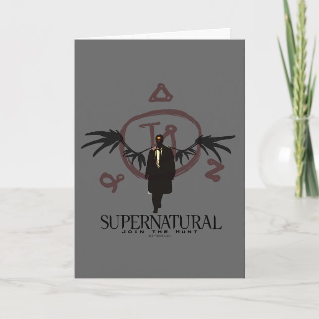 Supernatural Castiel Illustration Card (Front)