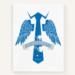 Supernatural Castiel Tie Quote Graphic Notebook