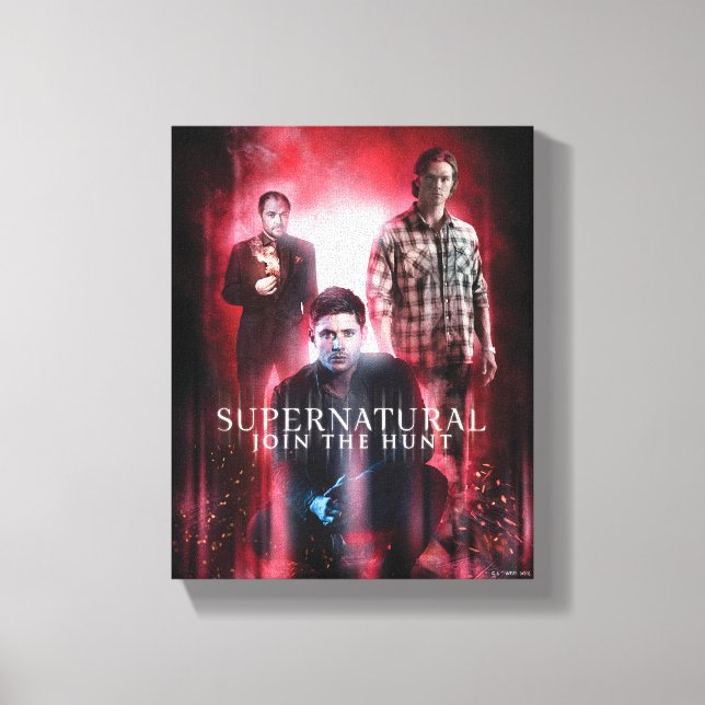 Supernatural Crowley, Dean, and Sam Canvas Print (Front)