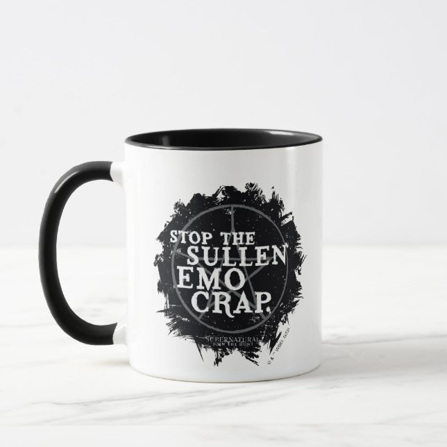 Supernatural "Emo" Quote Mug (Left)