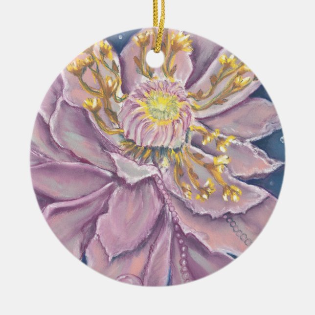Supernatural Flower Ceramic Tree Decoration (Front)