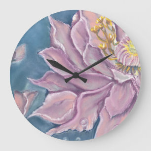 Supernatural Flower Large Clock