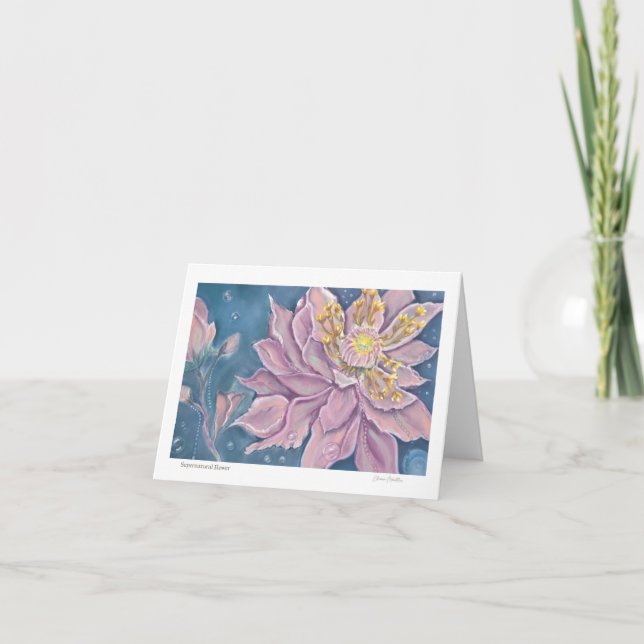 Supernatural Flower Thank You Card (Front)
