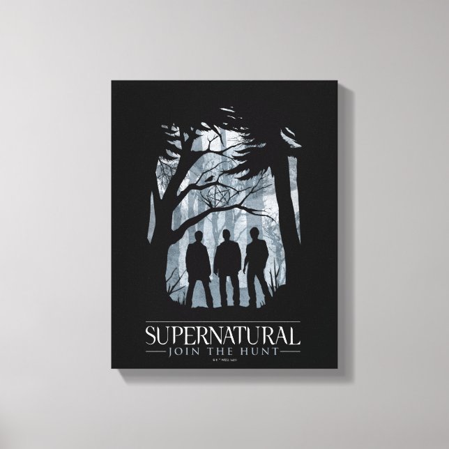 Supernatural Forest Silhouette Graphic Canvas Print (Front)