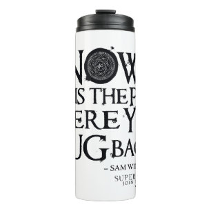 Supernatural "Hug Back" Quote Thermal Tumbler