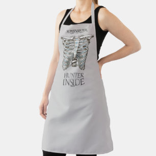 Supernatural "Hunter Inside" Ribcage Graphic Apron