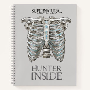 Supernatural "Hunter Inside" Ribcage Graphic Notebook