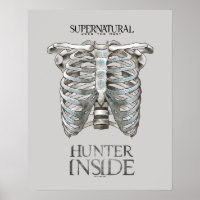 Supernatural "Hunter Inside" Ribcage Graphic
