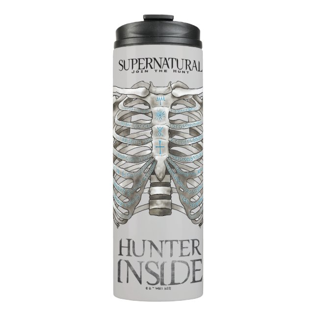 Supernatural "Hunter Inside" Ribcage Graphic Thermal Tumbler (Front)