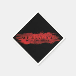 Supernatural "Join the Hunt" Red Splash Napkin