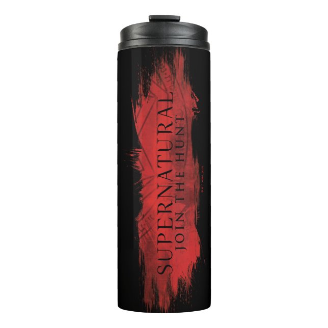 Supernatural "Join the Hunt" Red Splash Thermal Tumbler (Front)