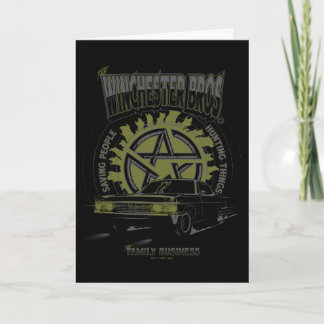 Supernatural "The Winchester Bros" Car Graphic Card