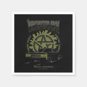 Supernatural "The Winchester Bros" Car Graphic Napkin