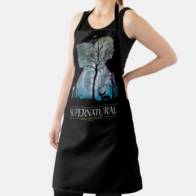 Supernatural Winchester Bros Forest Graphic Apron (Insitu)
