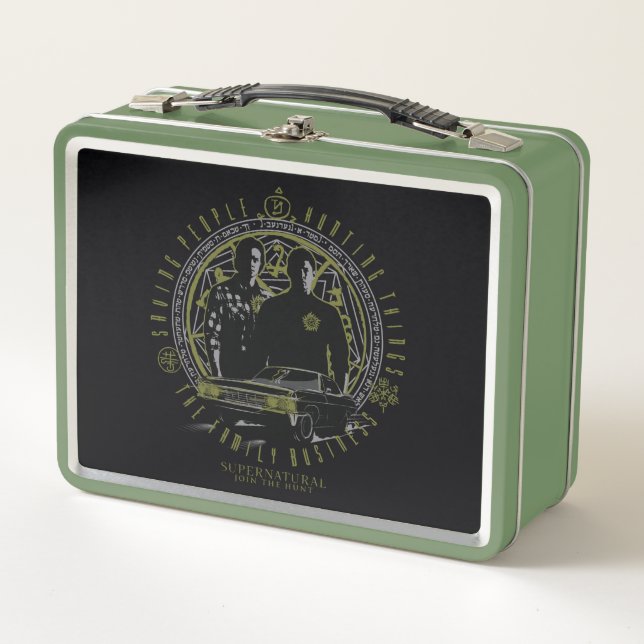 Supernatural Winchester Brothers Family Business Metal Lunch Box (Front)