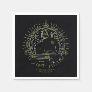 Supernatural Winchester Brothers Family Business Napkin