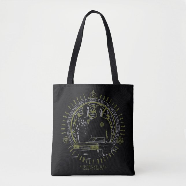 Supernatural Winchester Brothers Family Business Tote Bag (Front)
