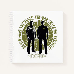Supernatural Winchester Brothers "Shotgun" Notebook