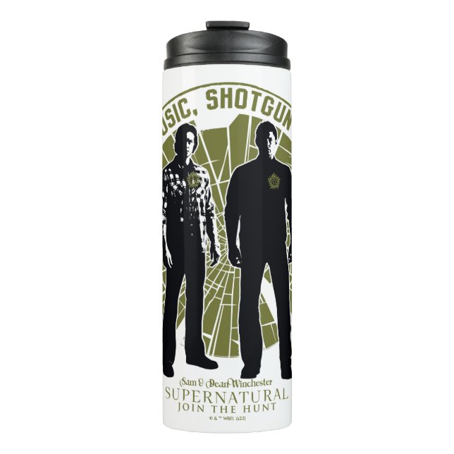 Supernatural Winchester Brothers "Shotgun" Thermal Tumbler (Front)
