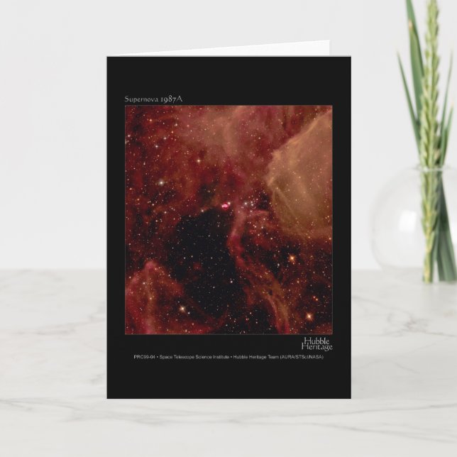 Supernova 1987A Hubble Telescope Photo Card (Front)