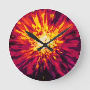Supernova Blast Round Clock