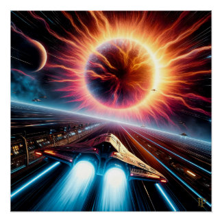 Supernova Blastoff Poster