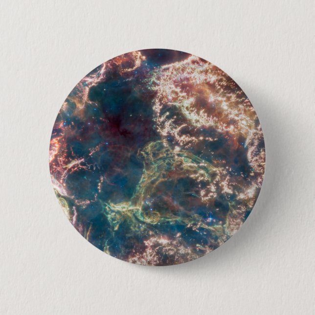 Supernova Remnant Cassiopeia A. 6 Cm Round Badge (Front)