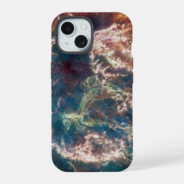 Supernova Remnant Cassiopeia A. iPhone 15 Case (Back)