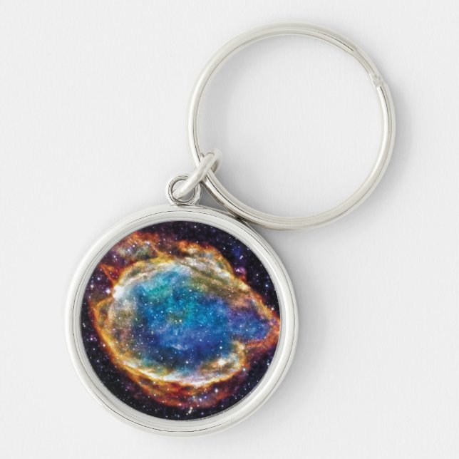 Supernova Remnant G299.2-2.9 NASA Space Photo Key Ring (Front)