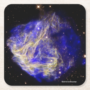 Supernova Remnant N49 Square Paper Coaster