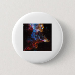 Supernova Remnant The Veil Nebula Sticker 6 Cm Round Badge