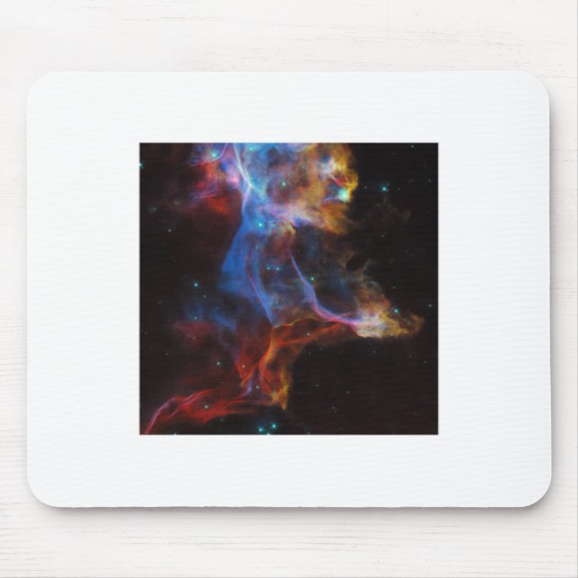 Supernova Remnant The Veil Nebula Sticker  Mouse Pad (Front)