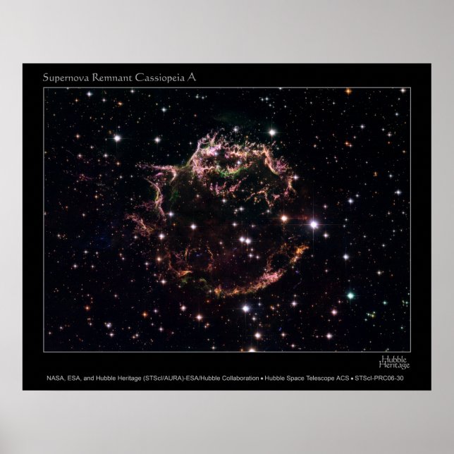 SupernovaRemnantCassiopeiaA-2006-30 Poster (Front)