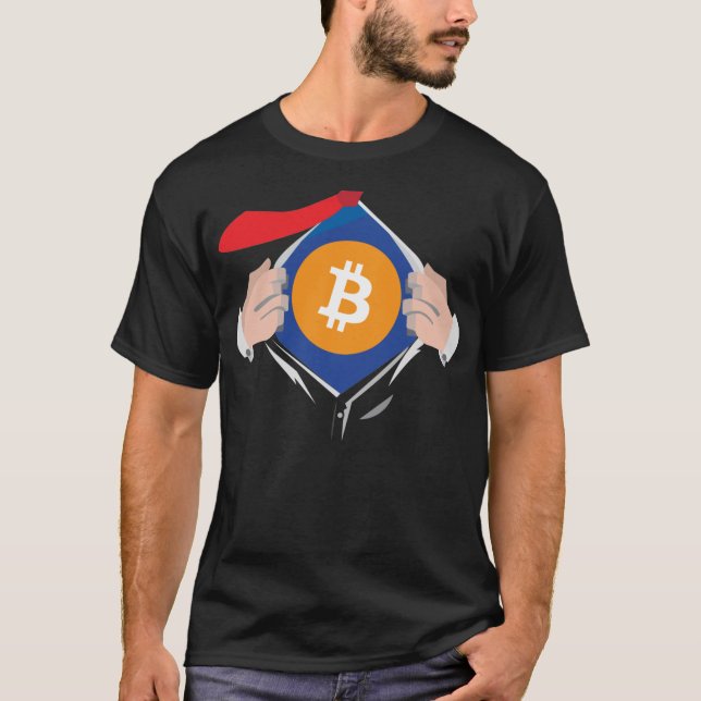 Superpowered by Bitcoin! T-Shirt (Front)