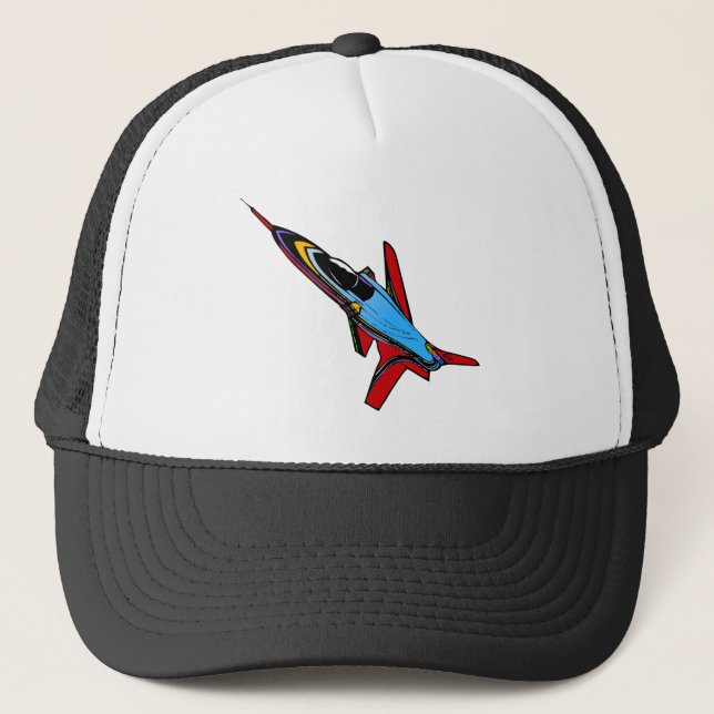 Supersonic Airforce Jet-Fighter Design for Pilots Trucker Hat (Front)