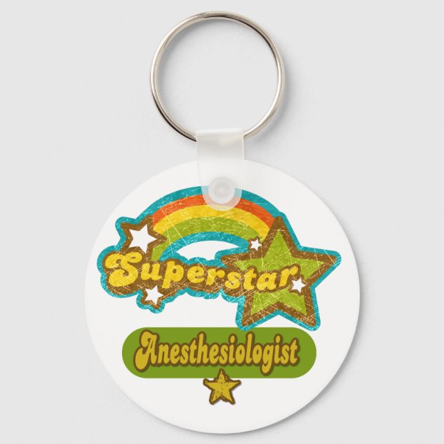 Superstar Anaesthesiologist Key Ring (Front)