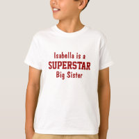 Superstar Big Sister Personalized T-Shirt