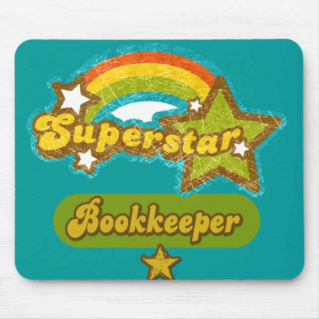 Superstar Bookkeeper Mouse Pad (Front)