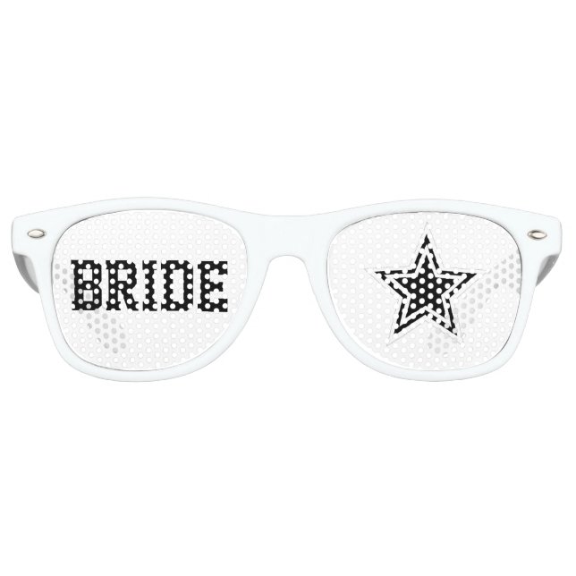 Superstar Bride Shades Fun Wedding Sunglasses (Front)